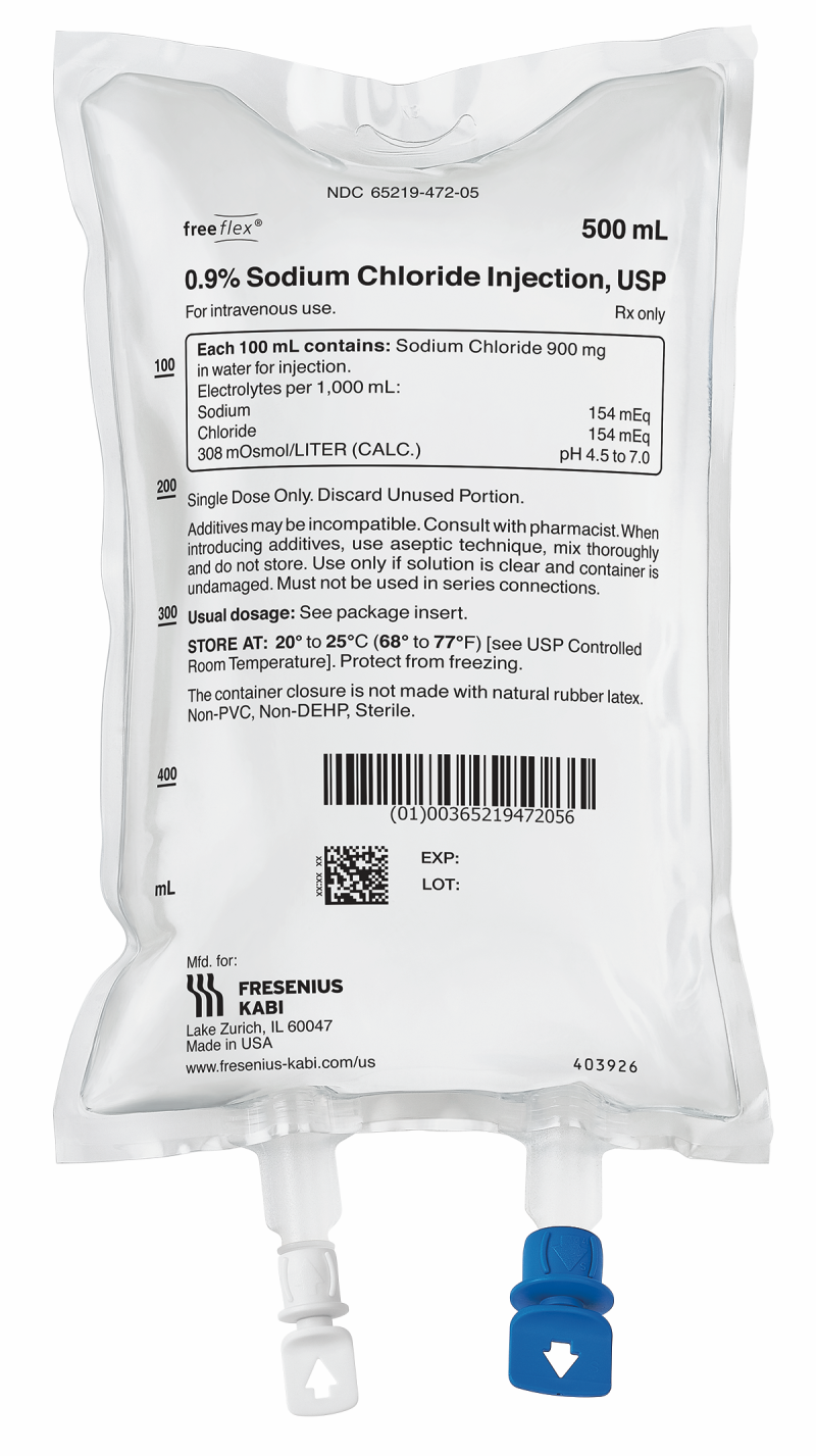 Fresenius Kabi Freeflex 500 ML CODAN US Corporation I Infusion And Fresenius Kabi Freeflex 500 ML CODAN US Corporation I Infusion And