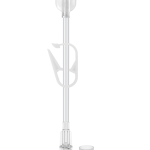 Large-bore 6-inch extension set for fluid administration with luer-lock connectors, pinch clamp, and a CODAN Flowstop protection cap.